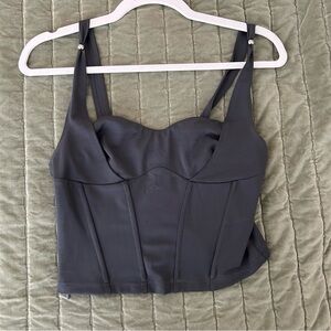 Gray Bustier Top